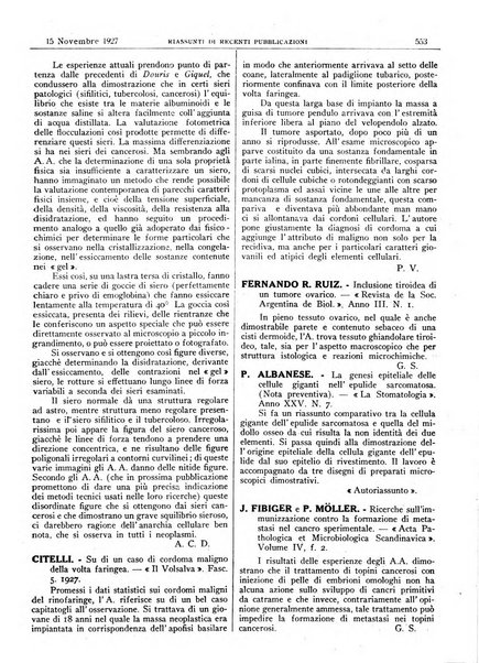 Pathologica rivista quindicinale