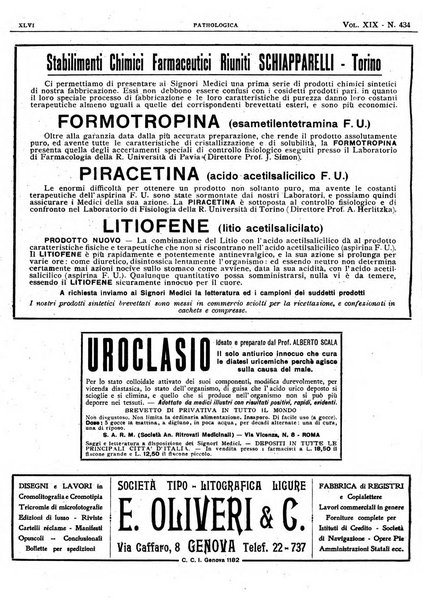 Pathologica rivista quindicinale