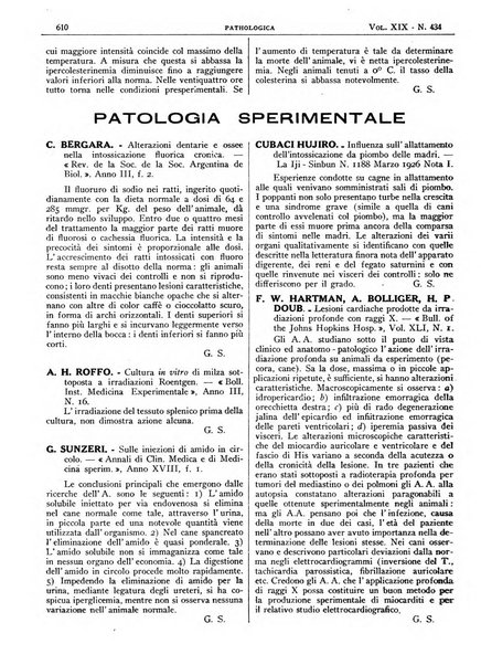 Pathologica rivista quindicinale