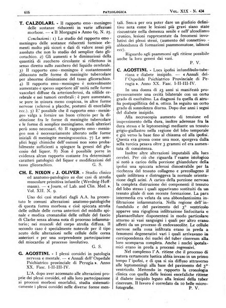 Pathologica rivista quindicinale