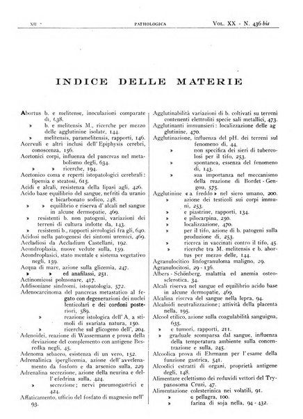 Pathologica rivista quindicinale