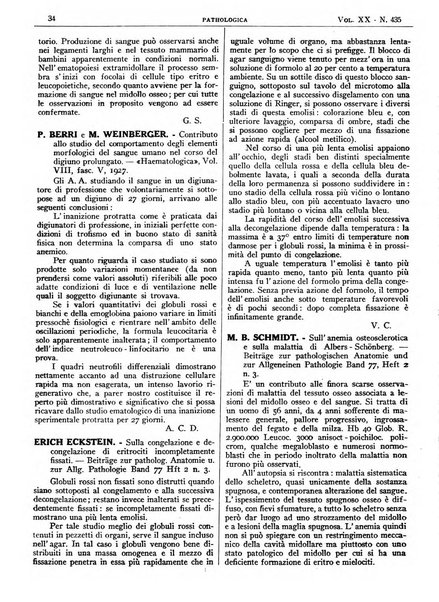 Pathologica rivista quindicinale