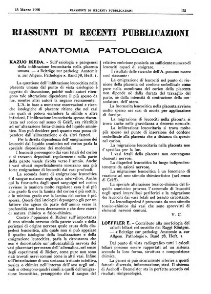 Pathologica rivista quindicinale