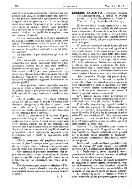 Pathologica rivista quindicinale