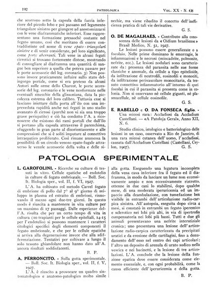 Pathologica rivista quindicinale