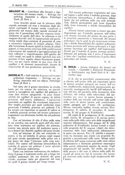 Pathologica rivista quindicinale