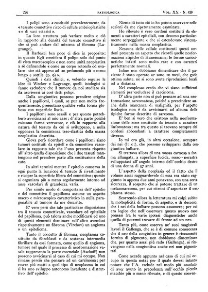 Pathologica rivista quindicinale