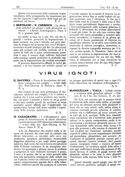 Pathologica rivista quindicinale