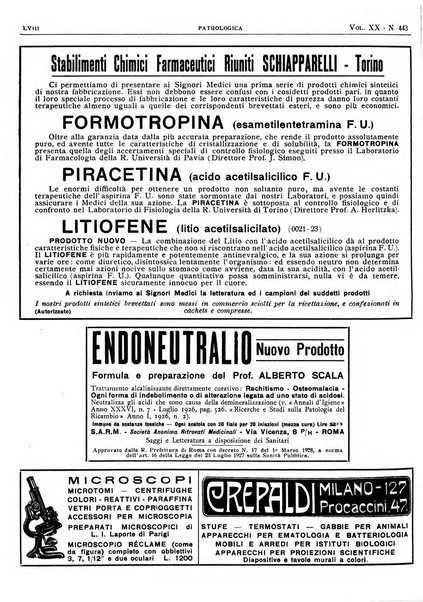 Pathologica rivista quindicinale