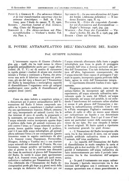 Pathologica rivista quindicinale