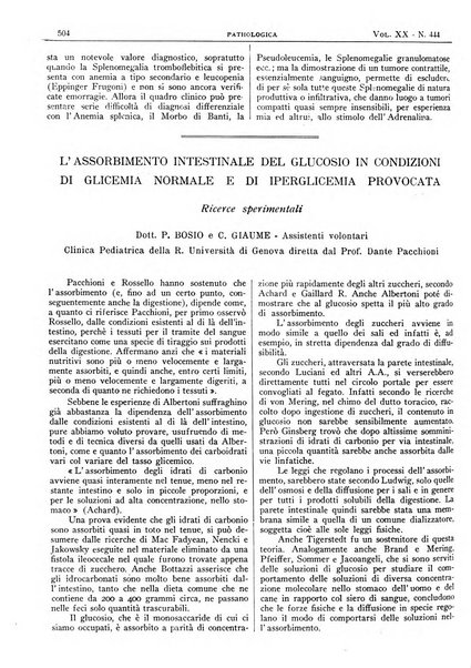 Pathologica rivista quindicinale