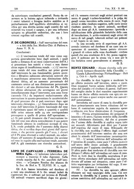 Pathologica rivista quindicinale