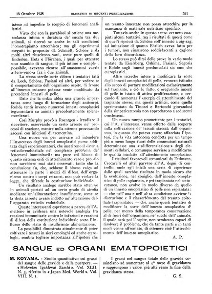 Pathologica rivista quindicinale