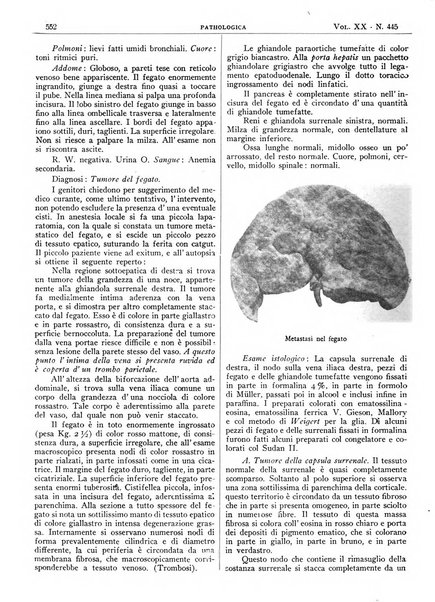 Pathologica rivista quindicinale