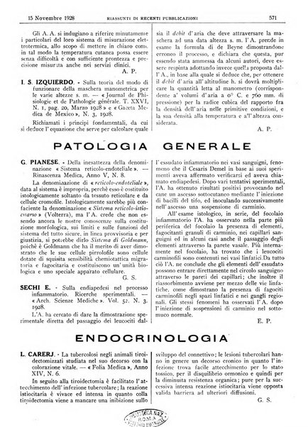 Pathologica rivista quindicinale