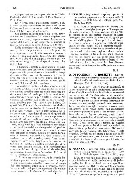 Pathologica rivista quindicinale