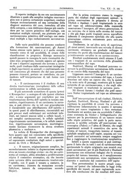 Pathologica rivista quindicinale