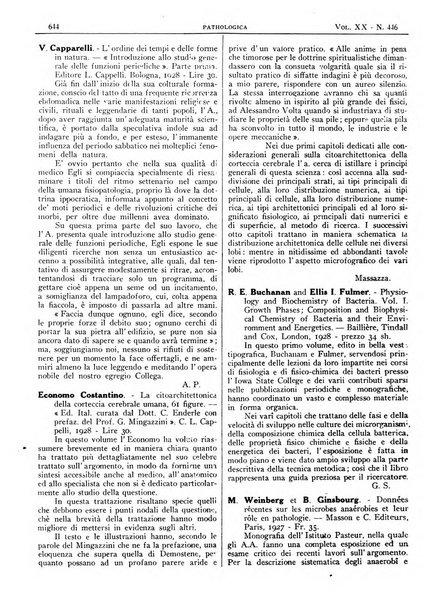 Pathologica rivista quindicinale