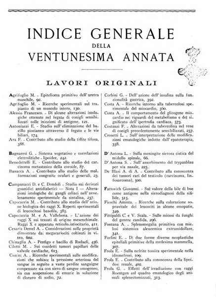 Pathologica rivista quindicinale