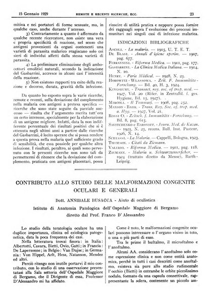 Pathologica rivista quindicinale