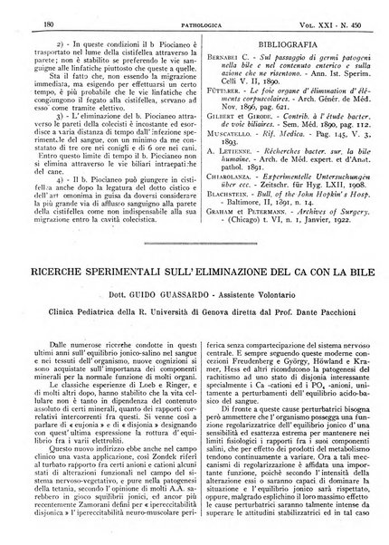 Pathologica rivista quindicinale