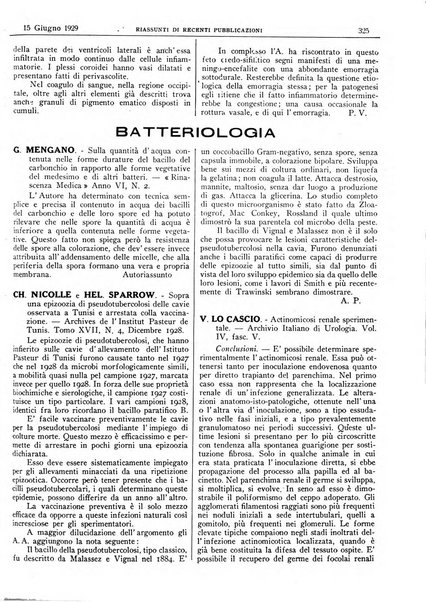 Pathologica rivista quindicinale