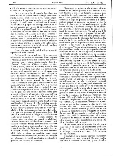 Pathologica rivista quindicinale