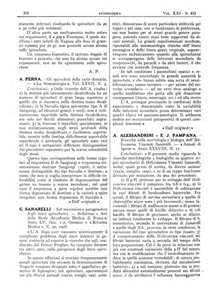 Pathologica rivista quindicinale