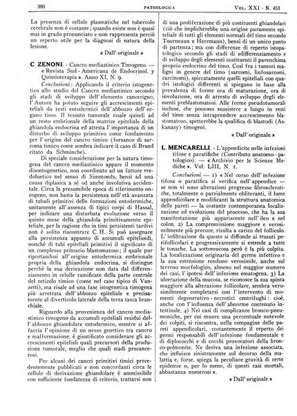 Pathologica rivista quindicinale