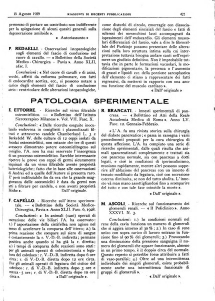 Pathologica rivista quindicinale