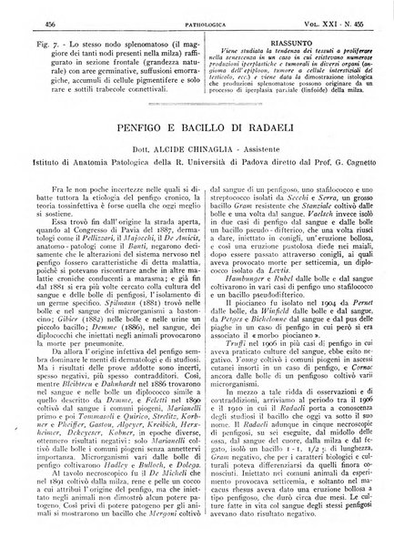 Pathologica rivista quindicinale