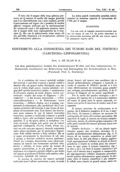 Pathologica rivista quindicinale