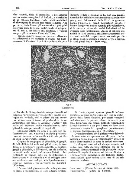 Pathologica rivista quindicinale