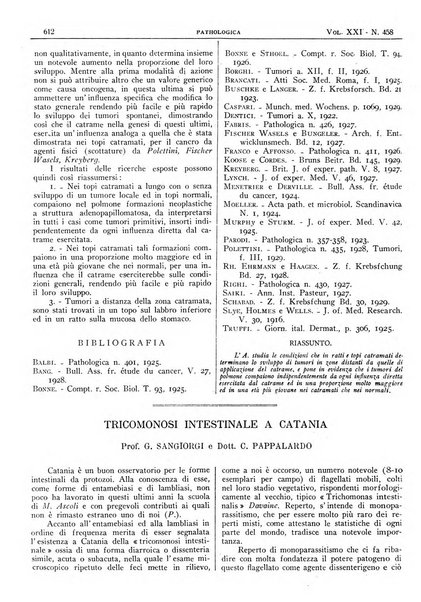 Pathologica rivista quindicinale