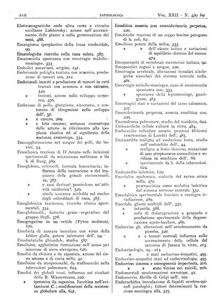 Pathologica rivista quindicinale