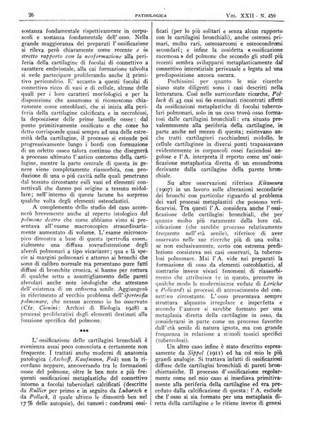 Pathologica rivista quindicinale