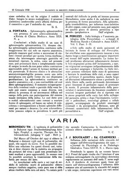 Pathologica rivista quindicinale