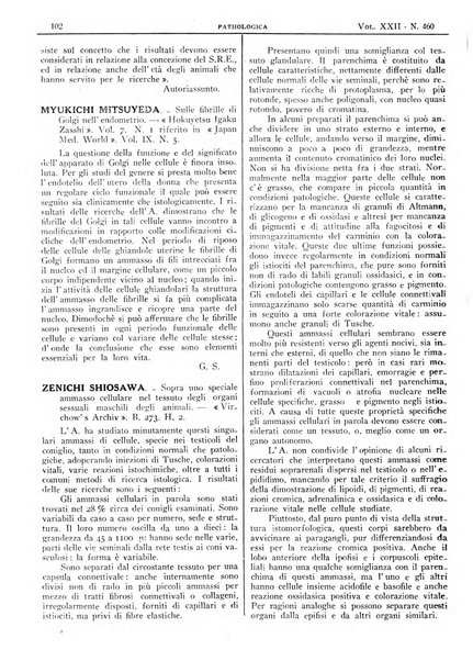 Pathologica rivista quindicinale