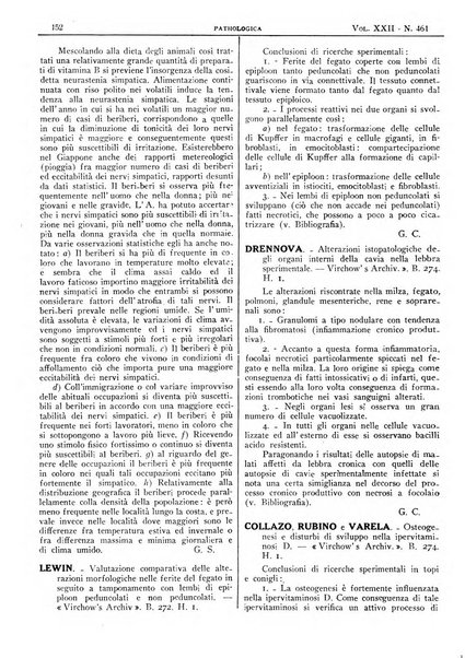 Pathologica rivista quindicinale