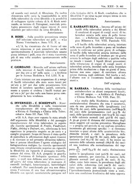 Pathologica rivista quindicinale