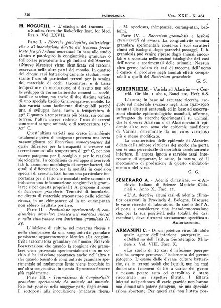 Pathologica rivista quindicinale