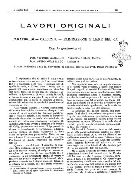 Pathologica rivista quindicinale