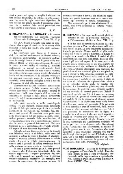 Pathologica rivista quindicinale