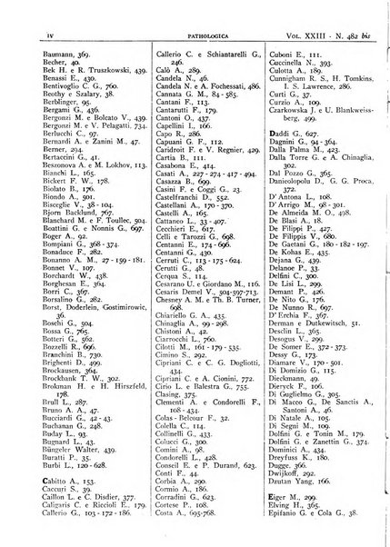 Pathologica rivista quindicinale