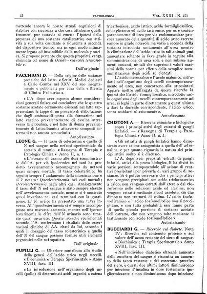 Pathologica rivista quindicinale