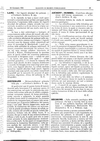 Pathologica rivista quindicinale