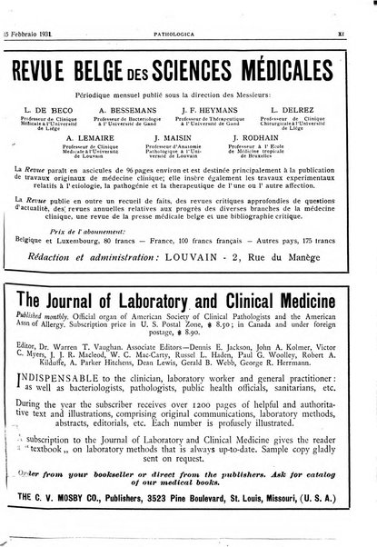 Pathologica rivista quindicinale