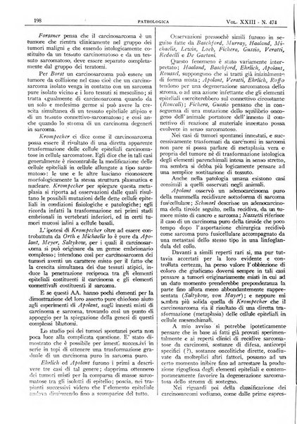 Pathologica rivista quindicinale