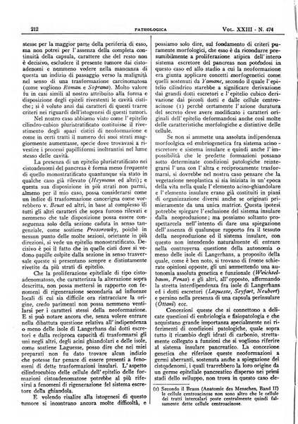 Pathologica rivista quindicinale