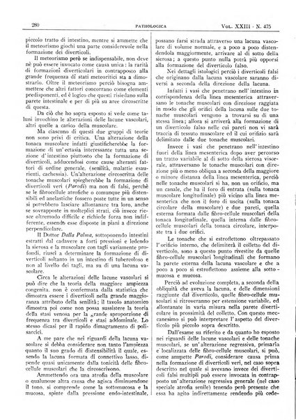 Pathologica rivista quindicinale